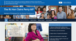 Desktop Screenshot of claireperry.org.uk