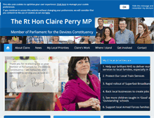 Tablet Screenshot of claireperry.org.uk